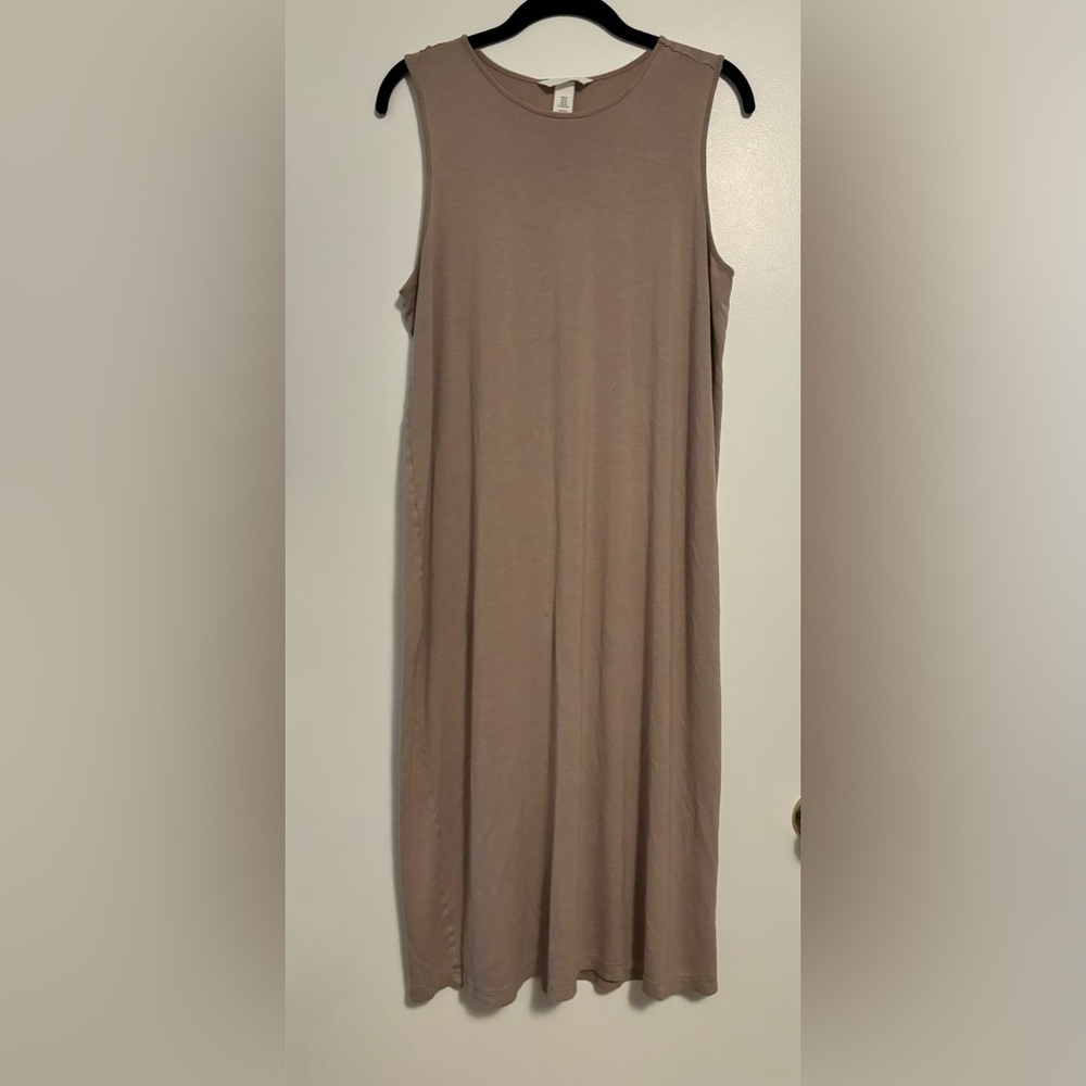 Brown Midi Tank Dress